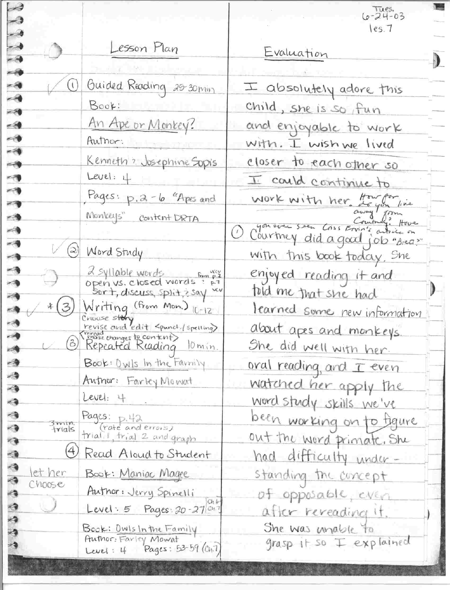 Below Is An Example Of A Daily Lesson Plan And My Reflections Of How 